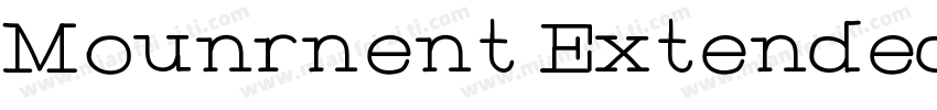 Mounrnent Extended字体转换